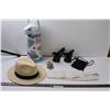 Image 1 : Holy Water Wall Mounted, Fedora, Coffee Carafe, Heel Ice Guards, Waist Belt, Shoulder Purse