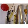 Image 5 : Vintage Fishing Pole, Lures and other items