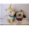 Image 1 : (2) Large Stuffies- Georgia Bulldog Mascot and Acme Plush Unicorn (1991)