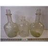 Image 1 : (5) Vintage Wine/Liquor Glass Jugs-needs good cleaning