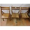 Image 1 : (3) Wooden Folding Chairs