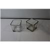 Image 4 : Happy Easter Covered Glass Bowl, (2) Square Glass Dishes