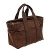 Image 2 : Hermes Brown Nylon and Leather Acapulco Tote Bag