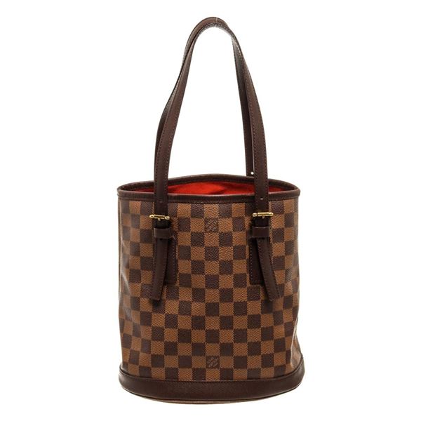 Louis Vuitton Brown Damier Ebene Vintage Marais Bucket Bag