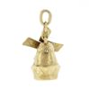 Image 3 : Vintage 14k Gold Collectible Windmill Structure w/ Spinning Fan Charm Pendant