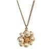 Image 3 : Chanel Gold Orange Pearl Pendant Necklace