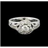 Image 2 : 14KT White Gold 1.17 ctw Diamond Ring