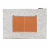 Image 2 : Hermes Gold Epsom Leather Wool TooDoo 37cm Clutch PHW
