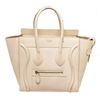 Image 1 : Celine Cream Leather Mini Luggage Tote Bag