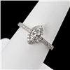 Image 2 : 0.40 ctw SI1 CLARITY E COLOR CENTER Diamond Platinum Ring (0.66 ctw Diamonds)