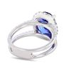 Image 3 : 4.92 ctw Tanzanite and 0.69 ctw Diamond Platinum Ring