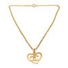 Image 2 : Chanel Gold CC Heart Pendant Nacklace