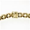 Image 6 : Estate 14K Yellow Gold Smooth Polished "X" Diamond Link Line Stackable Bracelet
