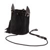 Image 3 : Saint Laurent Black Canvas Fringe Bucket Bag