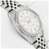 Image 4 : Rolex Mens Stainless Steel Silver Index Diamond Bezel Datejust  36MM