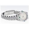 Image 6 : Rolex Stainless Steel Quickset Silver Index Diamond And Emerald Date Watch 26MM