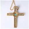 Image 3 : 18K Gold Cross Pendant & Necklace by Carlo Rici