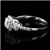Image 2 : 0.60 ctw SI2 CLARITY CENTER Diamond 18K White Gold Ring (0.94 ctw Diamonds)