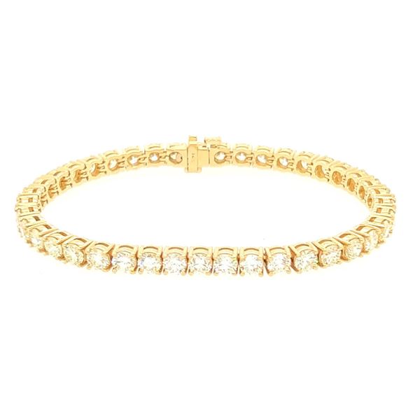 12.47 ctw Diamond Tennis Bracelet - 14KT Yellow Gold