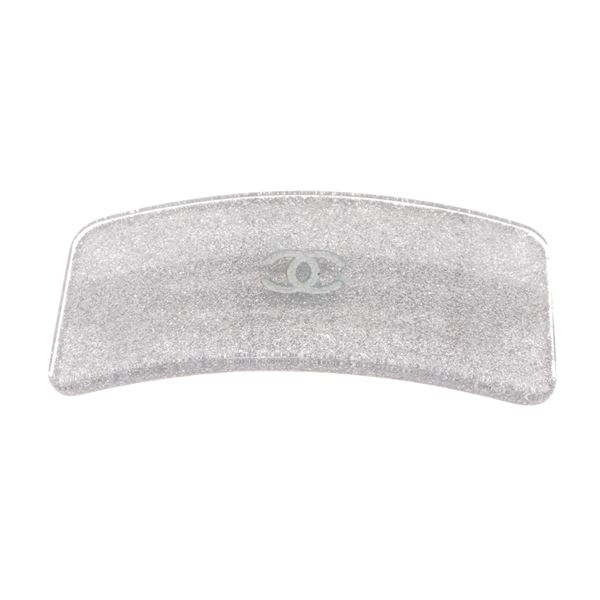 Chanel Silver Large Hair Barrette Accessories