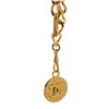 Image 3 : Chanel Gold Metal Round CC Pendant