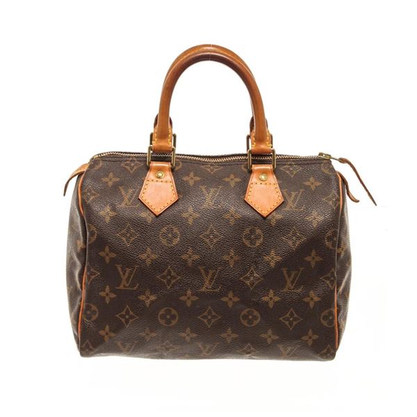 Louis Vuitton Brown Monogram Speedy 25 Satchel Bag