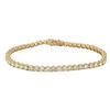 Image 1 : 9.25 ctw Diamond Tennis Bracelet - 14KT Yellow Gold