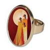 Image 2 : First Nations Artist - Maxine Noel - Vegan Leather Adjustable Ring "HOPE"1