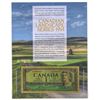 Image 1 : Canadian Landscape Series 1954 - 24kt Gold Foil $1 Replica Note on Giclee Art Card Display