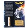 Image 1 : Gift From Heaven - Assayers Glass Jar of .999 Fine Gold Leaf Flakes w/ Giclee Display Art Card & COA