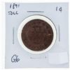 Image 1 : 1891 Canada Large One Cent Coin SDLLL