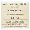 Image 2 : 2019 Canada $2 ICCS MS 64 D:Day Colour