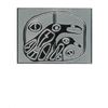Image 1 : Norval Morrisseau (1932-2007) - "Birds Travelling Between Dimensions" Silver Leaf 9x12" Litho with B