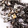 Image 2 : Exquisite - One of a Kind Necklace, Custom Made for Red Carpet Star, Antique Black Gold Plated Multi