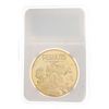 Image 2 : 24kt Gold Foil Medallion -  Peanuts Series - Snoopy