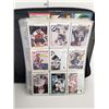 Image 2 : BLACK ZIPPERED BINDER WITH SPORT CARDS IN SHEETS