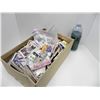 Image 1 : SHOEBOX FULL OF SPORTS TRADING CARDS AND MBA TICKET STUB