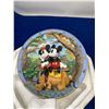 Image 1 : Friendship Makes You Warm All Over collectible Minnie, Mickey and Pluto Plate