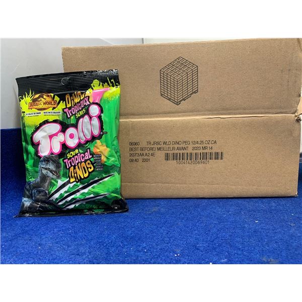 Trolli Sour Tropical Dinos Candy (12 x 4.25oz)
