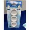 Image 2 : Dr. Brown's Natural Flow for All Narrow Baby Bottles-Storage, Travel Caps (3 x 3)