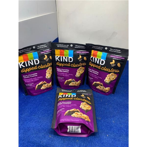 Kind Dipped Clusters-Dark Chocolate Vanilla Cashew (4 x 113g)