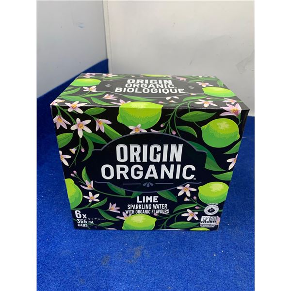 Origin Organic Lime Sparkling Water (6 x 355ml)