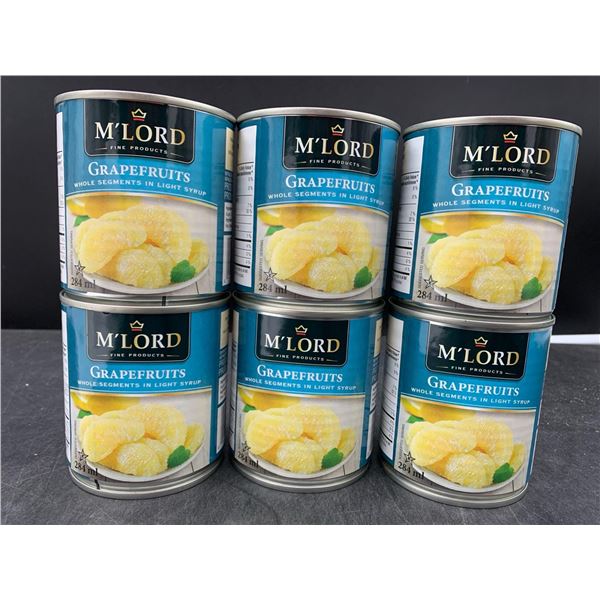 M'Lord Grapefruit Segments in Light Syrup (6 x 284ml)