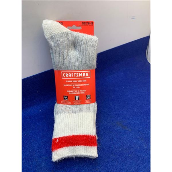 Craftsman Classic Wool Socks 3pk (Size 10-13)