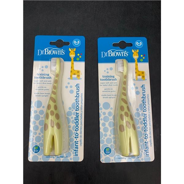 Dr. Brown's Training Infant to Toddler Toothbrush (2ct)