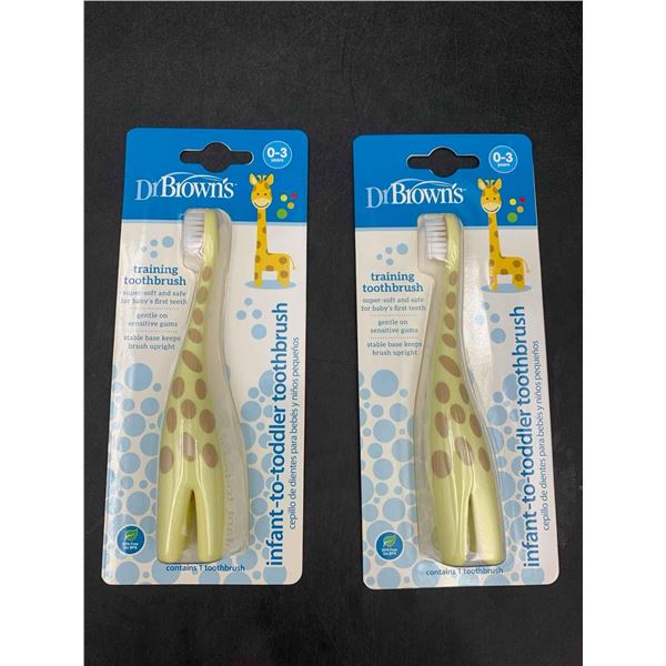 Dr. Brown's Training Infant to Toddler Toothbrush (2ct)