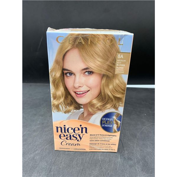 Nice 'n Easy Cream Permanent Hair Dye-8A Medium Ash Blonde (3ct)