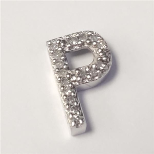 $800 10K  Diamond Initial "P" 0.7G Pendant