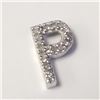 Image 1 : $800 10K  Diamond Initial "P" 0.7G Pendant