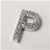 Image 2 : $800 10K  Diamond Initial "P" 0.7G Pendant